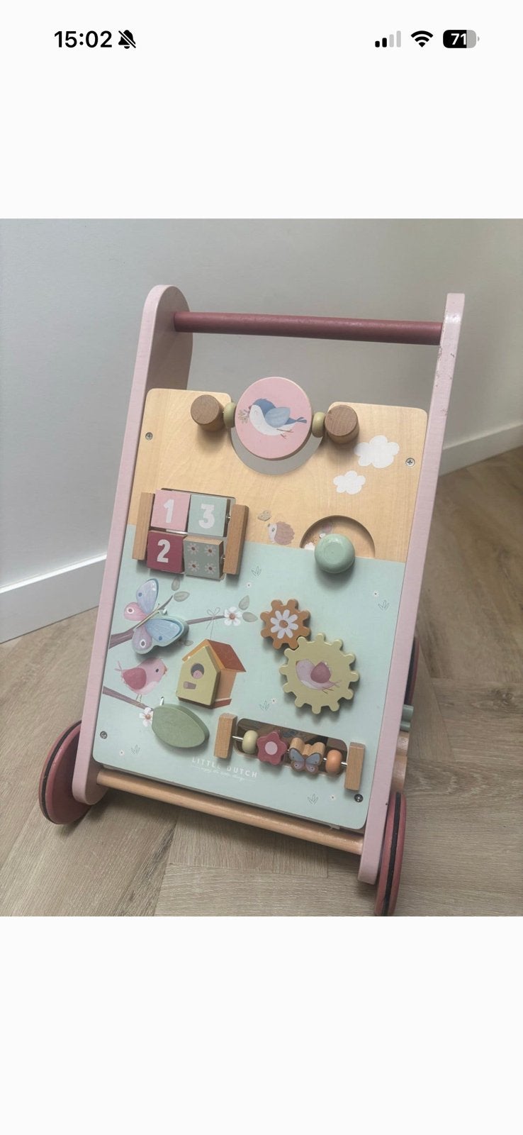 Little dutch loopwagen!, Kinderen en Baby's, Ophalen, Zo goed als nieuw, Duw- of Trekspeelgoed