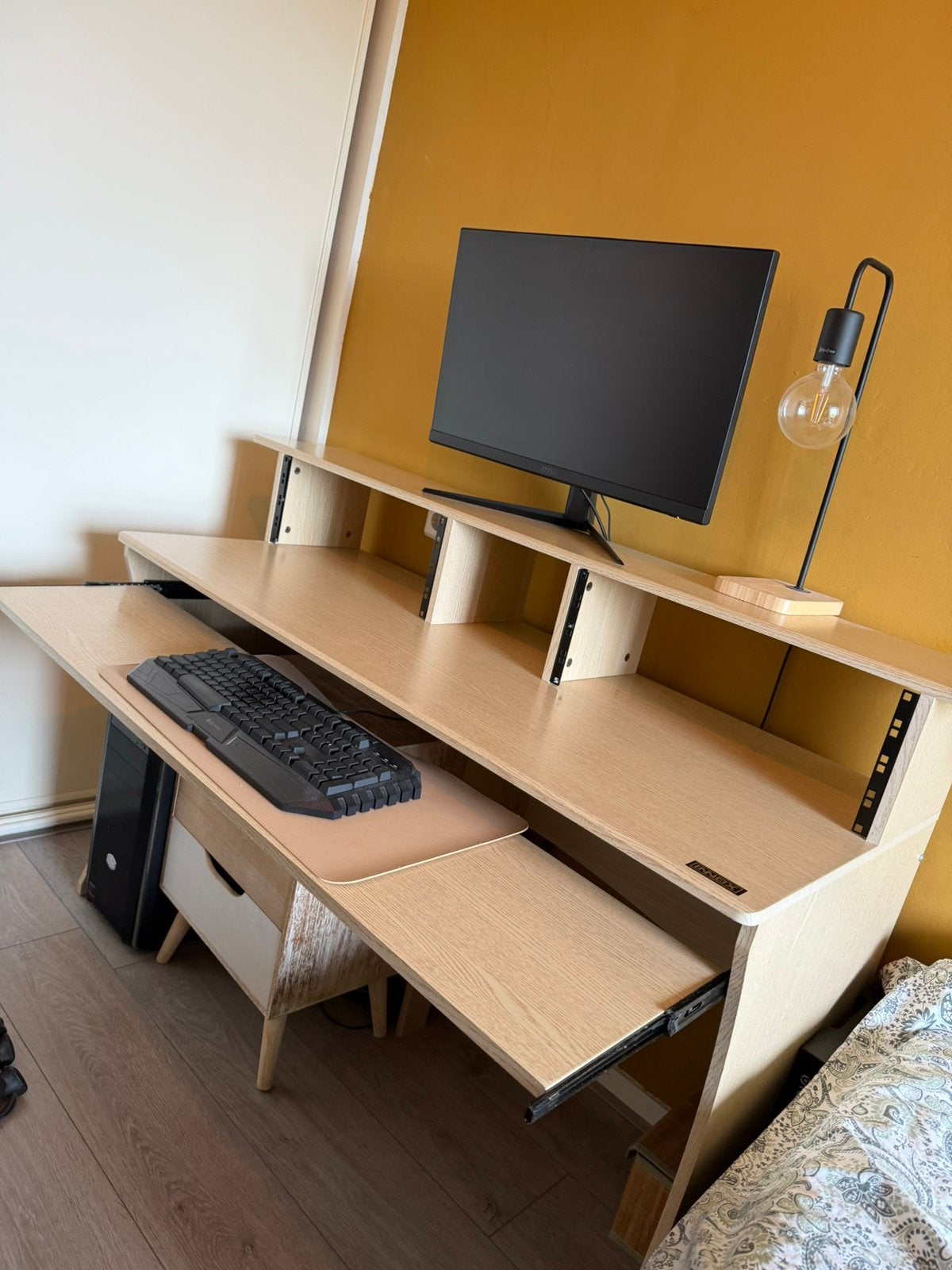 GRATIS Innox workstation/bureau, Ophalen, Zo goed als nieuw, Hout