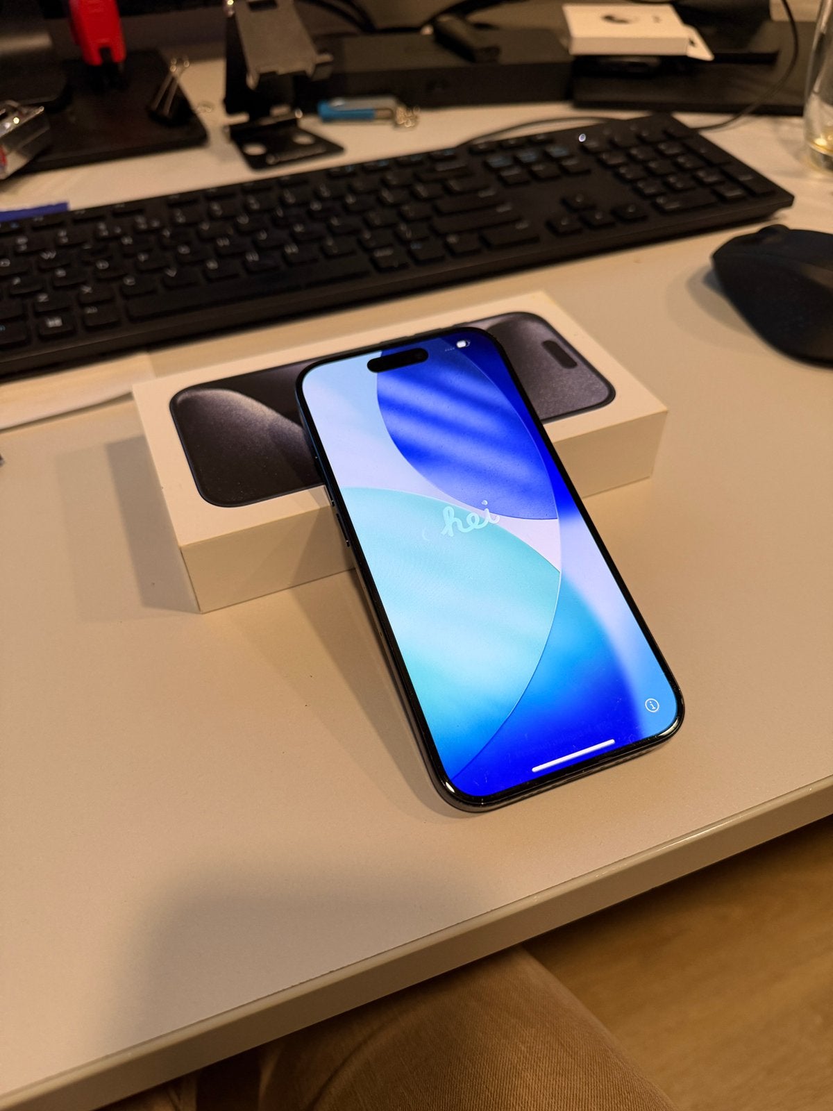 Iphone 15 pro 256gb, Telecommunicatie, Mobiele telefoons | Apple iPhone, 256 GB, 89 %, Blauw, Ophalen of Verzenden