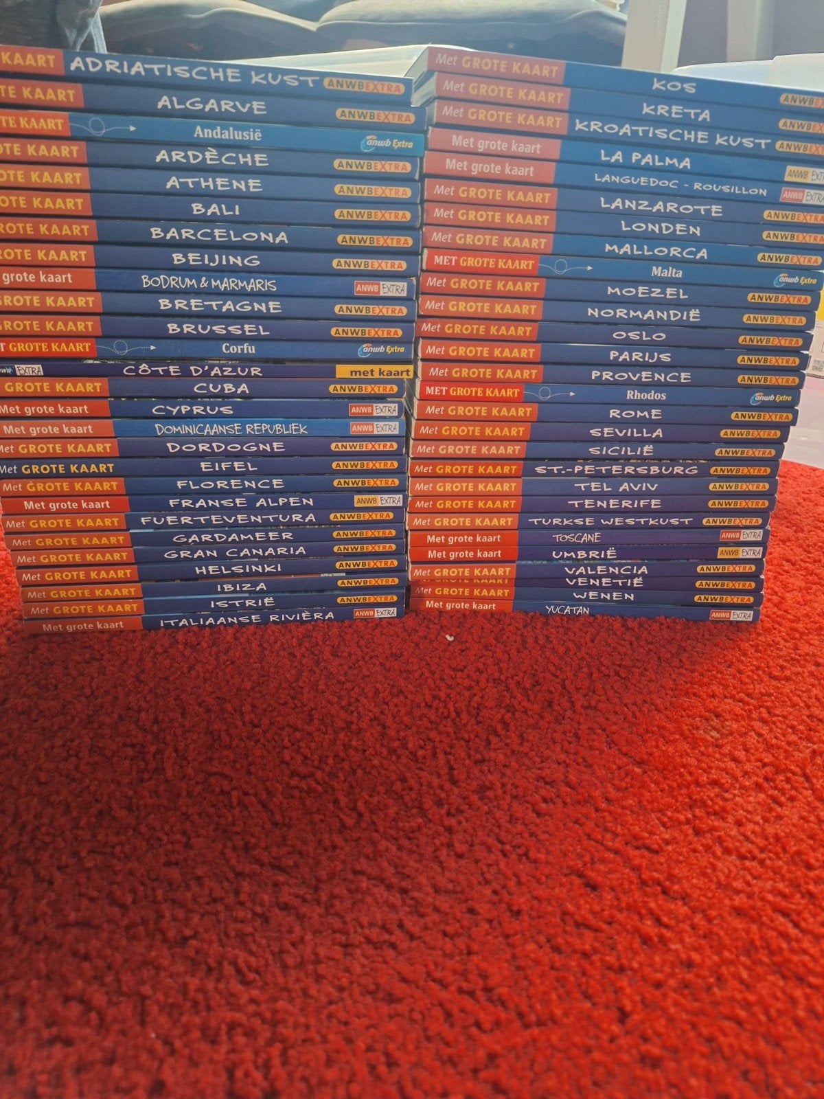 ANWB extra met grote kaart - 55 boekjes, Europa, Ophalen of Verzenden, Reisgids of -boek, ANWB