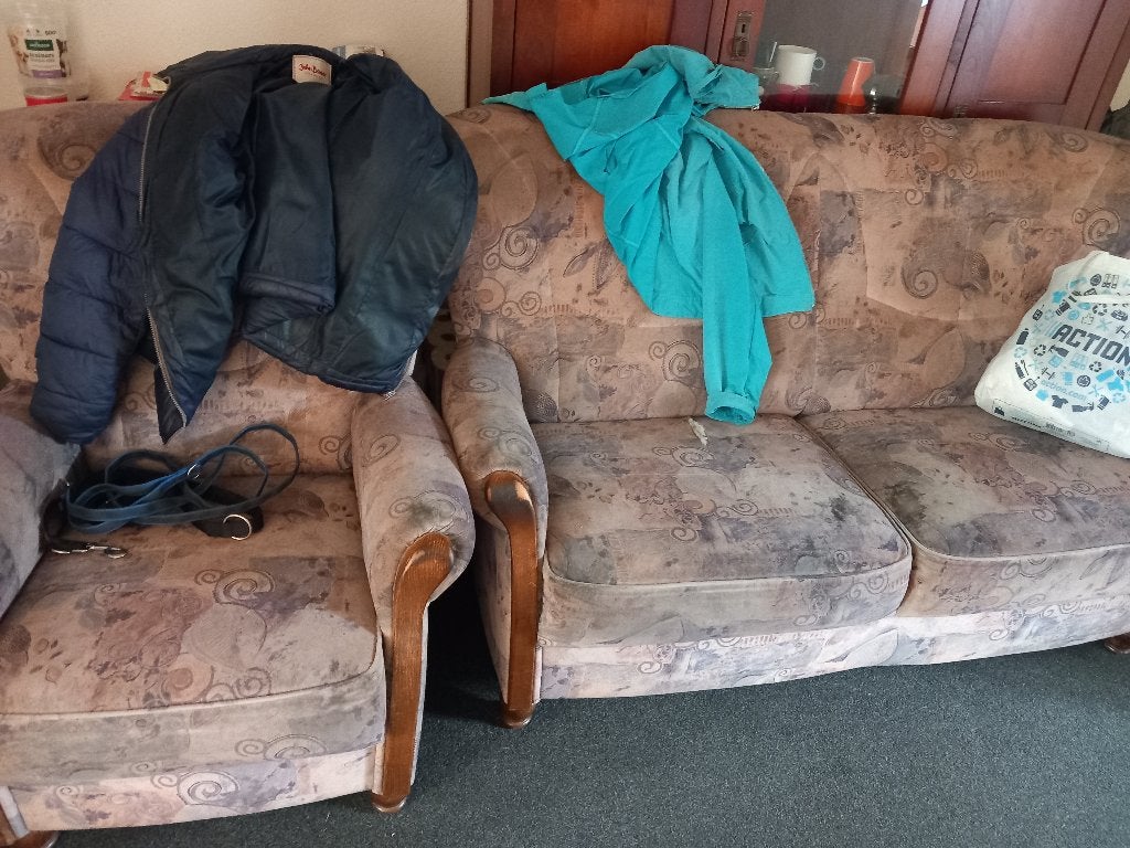 Gratis Bankstel, Ophalen, Gebruikt, Driepersoons, 75 tot 100 cm
