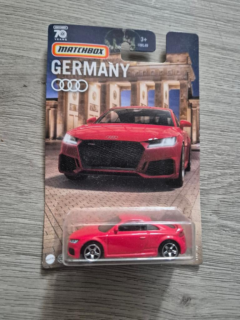 matchbox gemany audi tt rs coupe rood, Ophalen of Verzenden, Nieuw, Auto