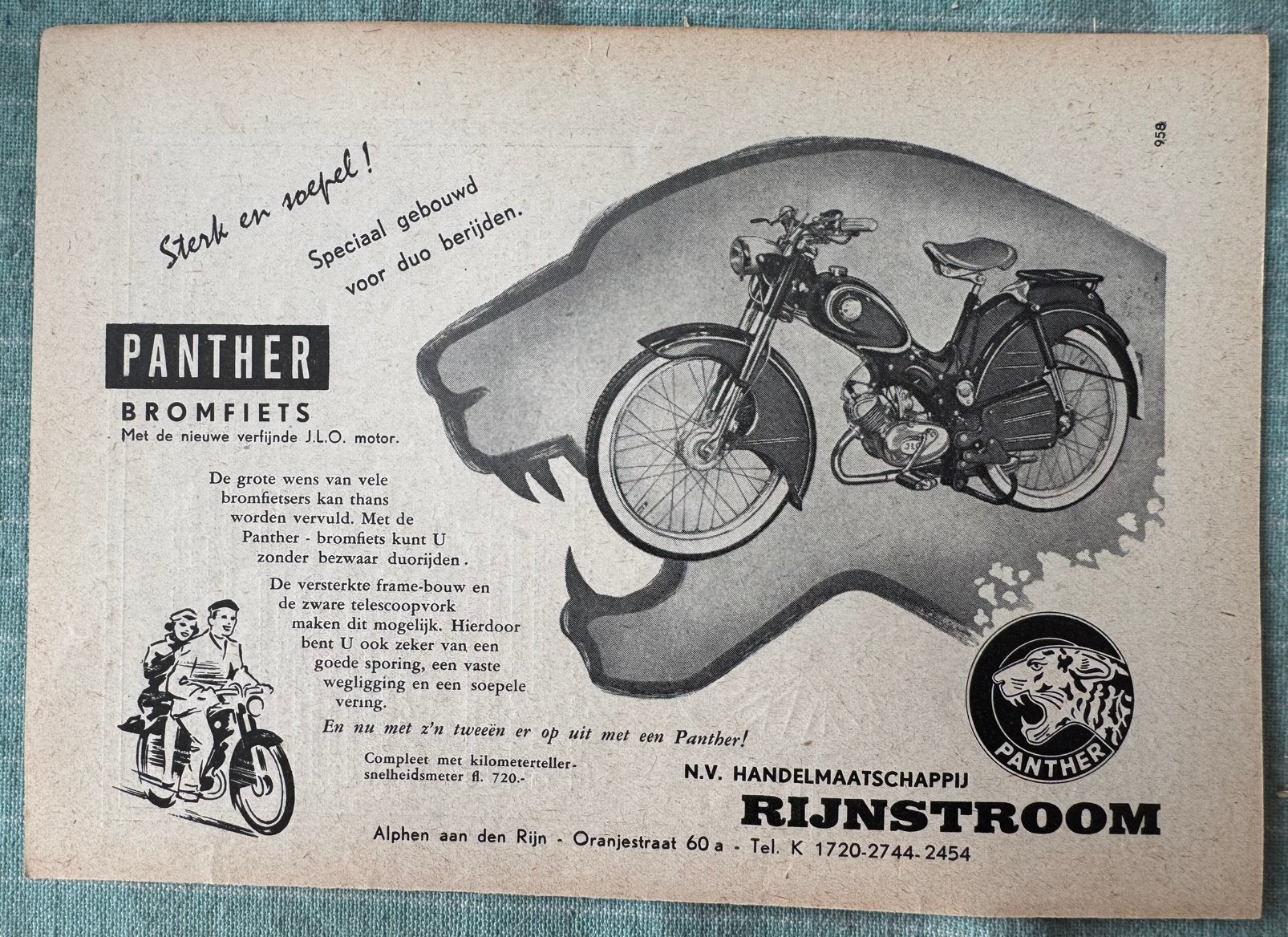 Advertentie Panther bromfiets Rijnstroom Alphen, Verzenden, Zo goed als nieuw, Motoren