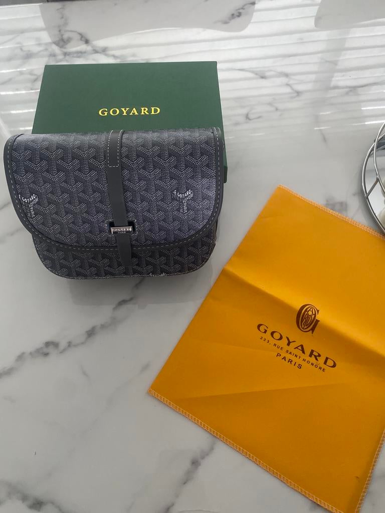 Goyard bag, Sieraden, Tassen en Uiterlijk, Tassen | Schoudertassen, Zo goed als nieuw, Grijs, Leer, Ophalen