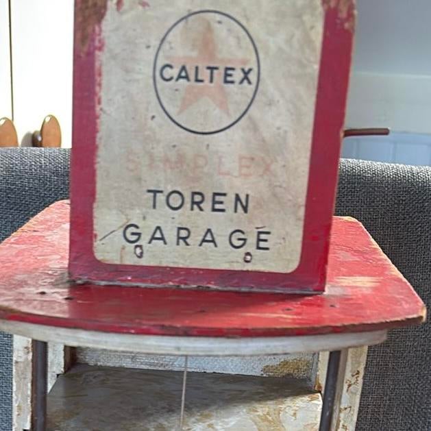 Vintage Caltex Toren Garage € 25 - Uniek Verzamelobject, Ophalen of Verzenden, Zo goed als nieuw