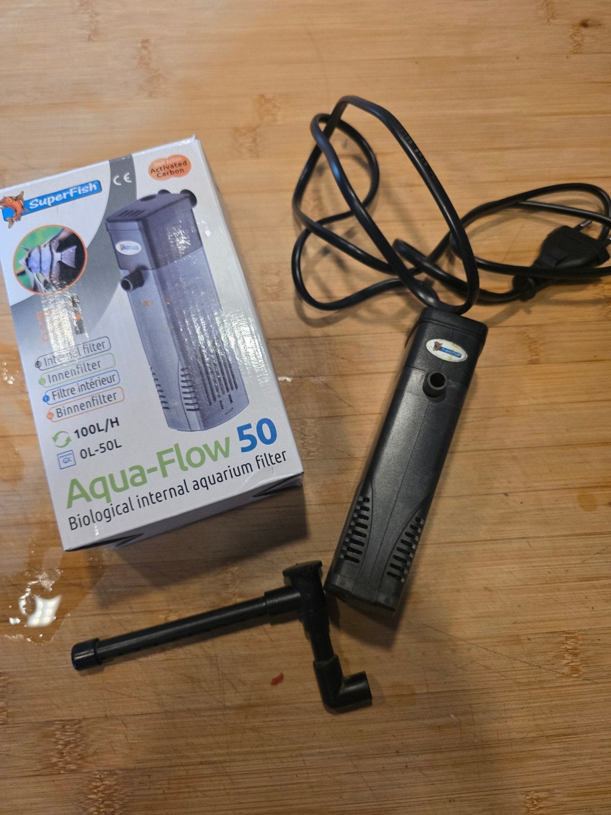 Superfish aqua-flow 50, Dieren en Toebehoren, Vissen | Aquaria en Toebehoren, Pomp, Ophalen of Verzenden, Zo goed als nieuw, Superfish