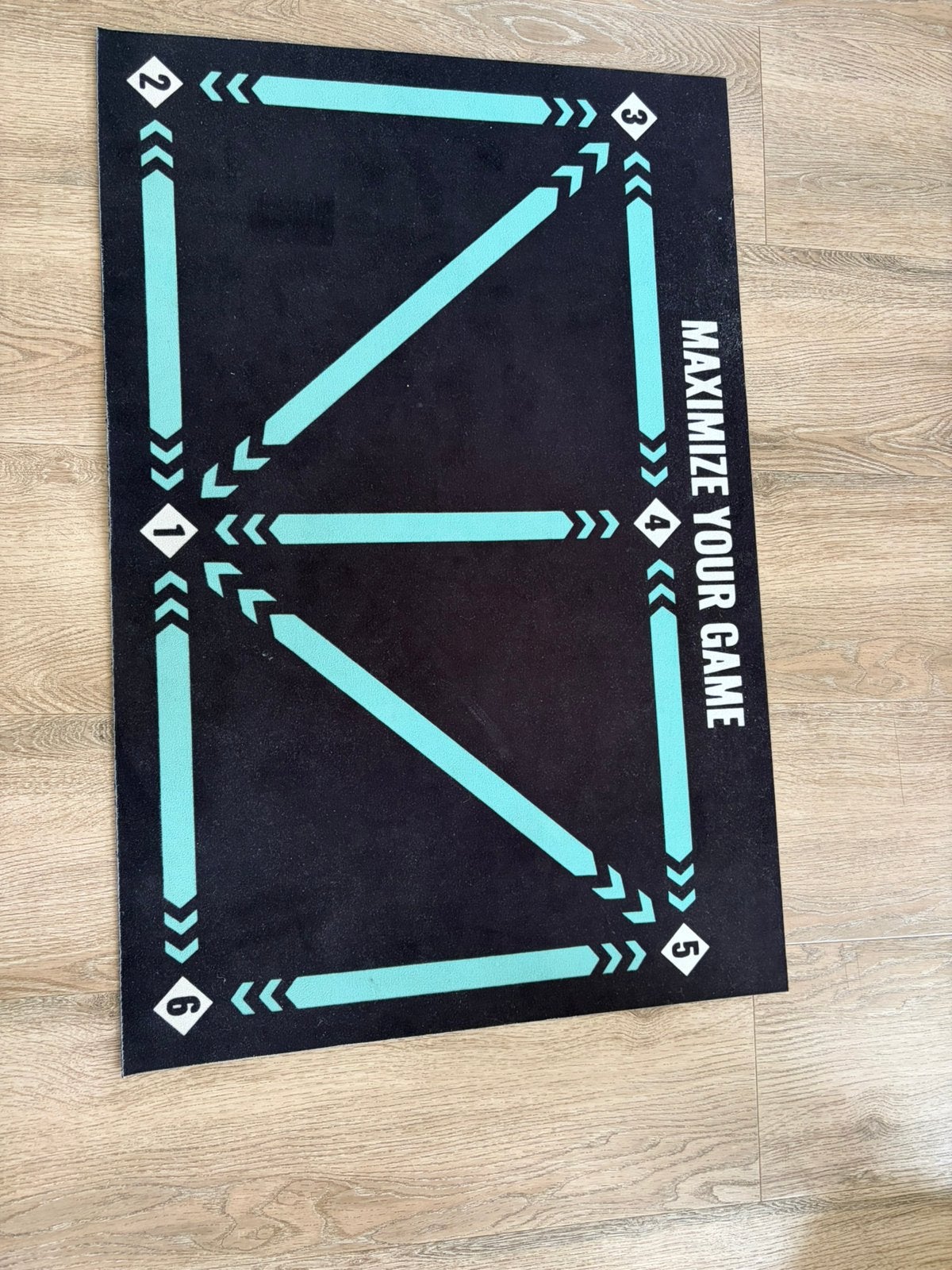 Voetbal mat, Ophalen of Verzenden, Gebruikt, Rechthoekig, 50 tot 100 cm