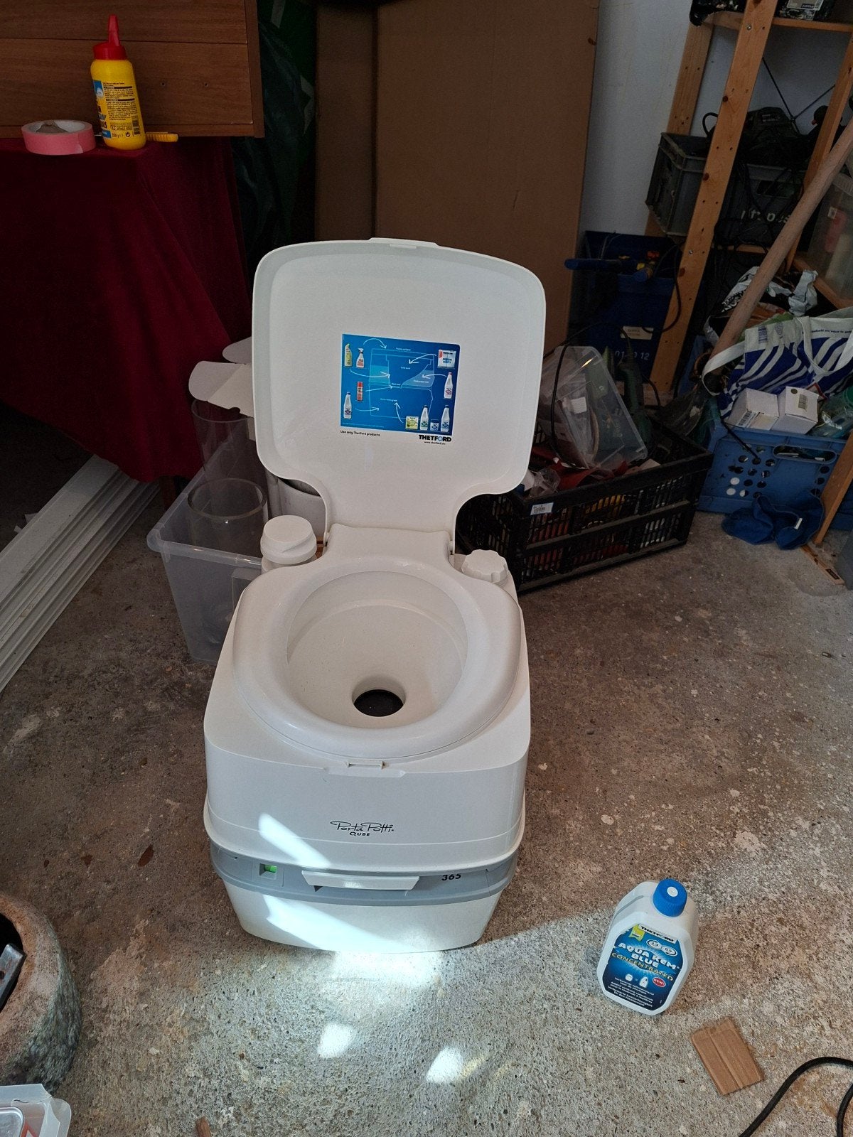 Porta Potti Qube 365 kampeer toilet, Ophalen, Gebruikt