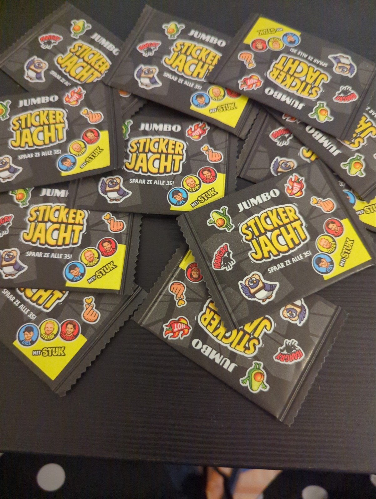 11 Jumbo Sticker Jacht zakjes - Nieuw en ongeopend, Ophalen of Verzenden, Nieuw, Winkel of Supermarkt