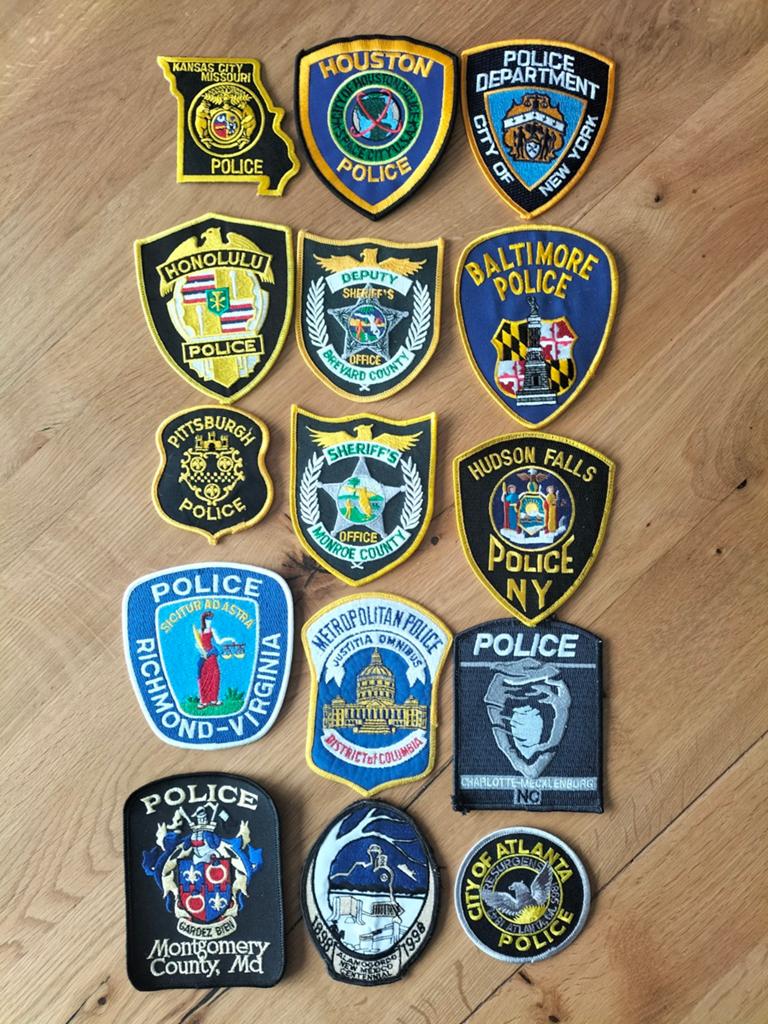 USA Amerika Police patches, Ophalen of Verzenden, Overige soorten, Amerika, Embleem of Badge