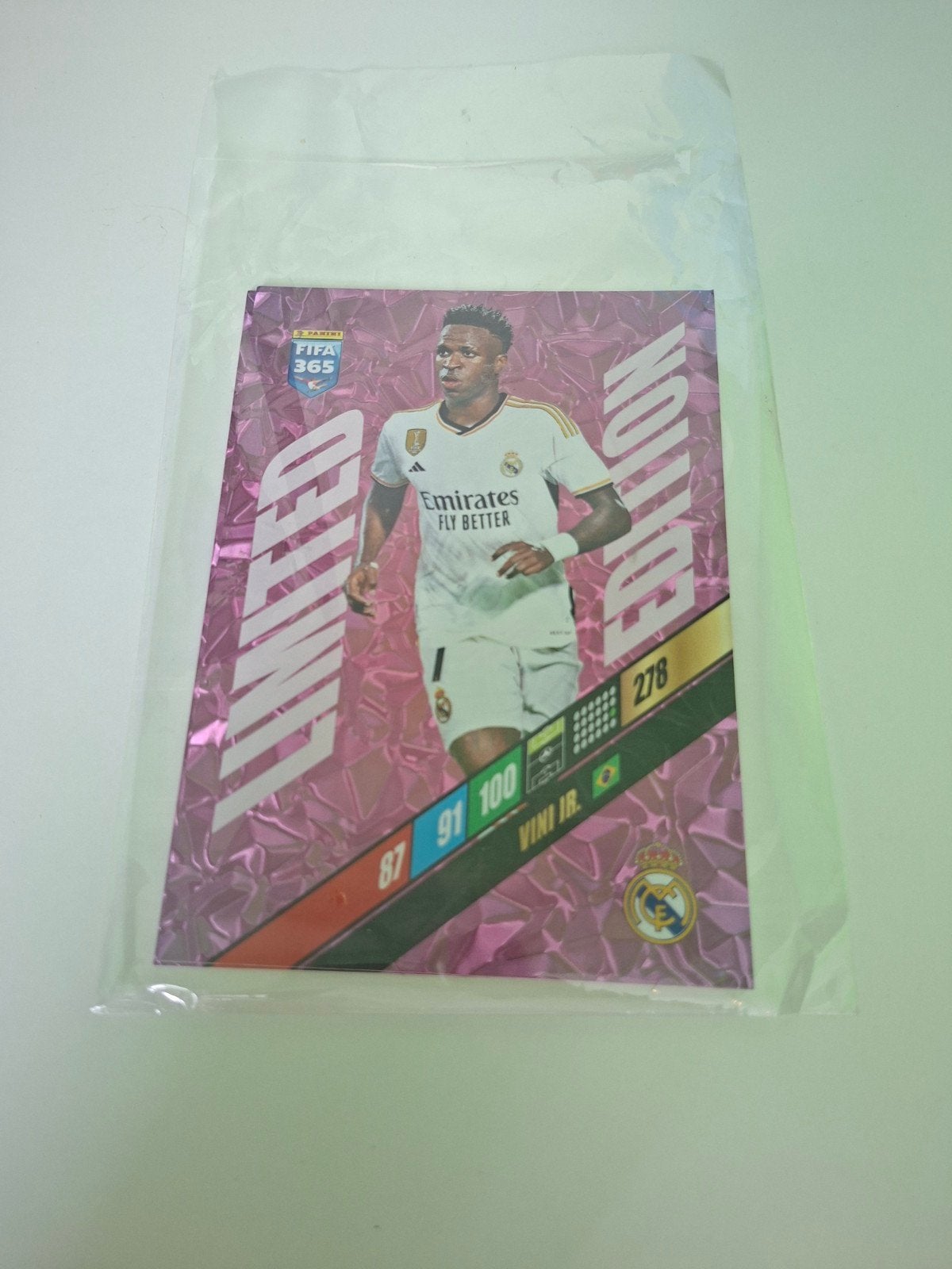 Panini FIFA 365 Adrenalyn XL 2024 Vini Jr. Limited Edition, Ophalen of Verzenden, Nieuw, Buitenlandse clubs, Spelerskaart