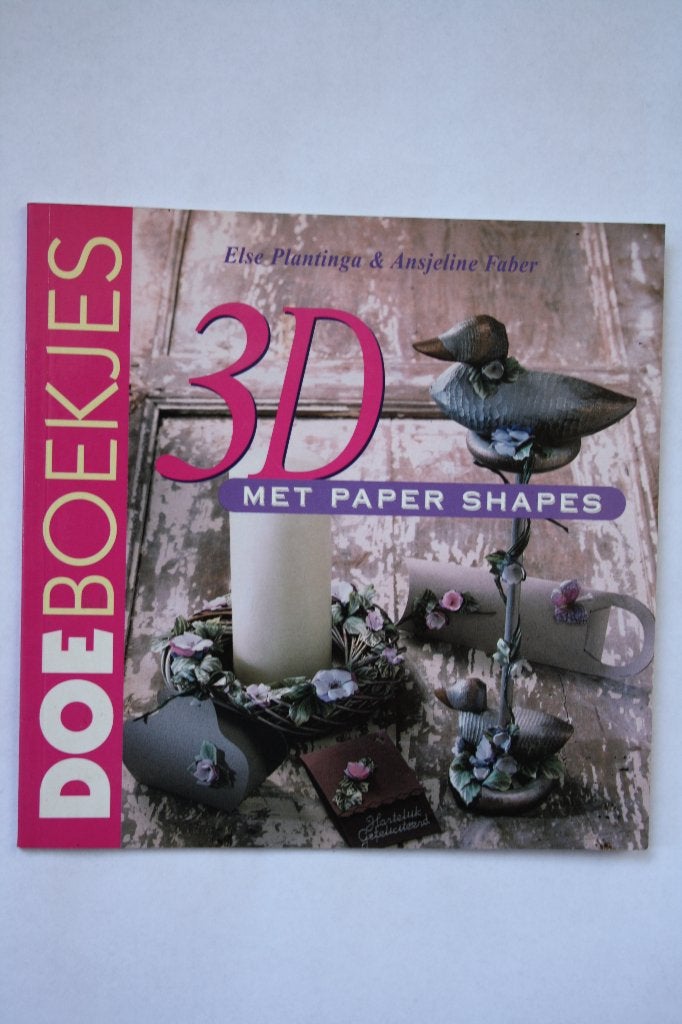 3D met paper shapes, Boeken, Ophalen of Verzenden, Nieuw, Overige onderwerpen, Else plantinga en elseline faber