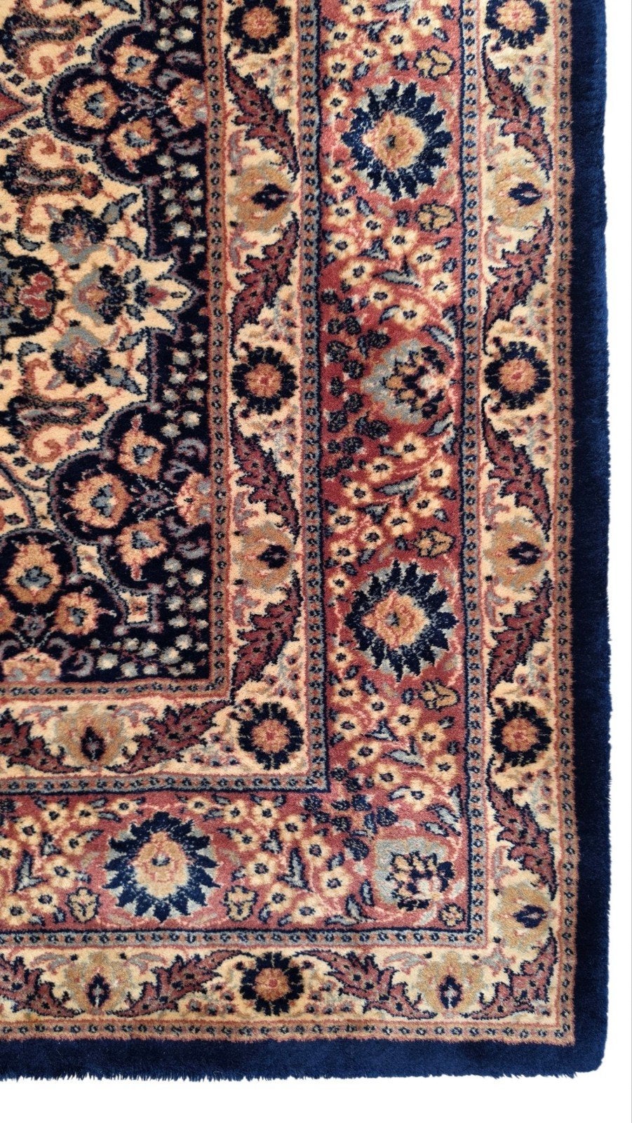 Vintage Perzisch wol Khorsabad vloerkleed darkblue 200x302cm, Blauw, 150 tot 200 cm, 200 cm of meer, Www.hypepopup.nl