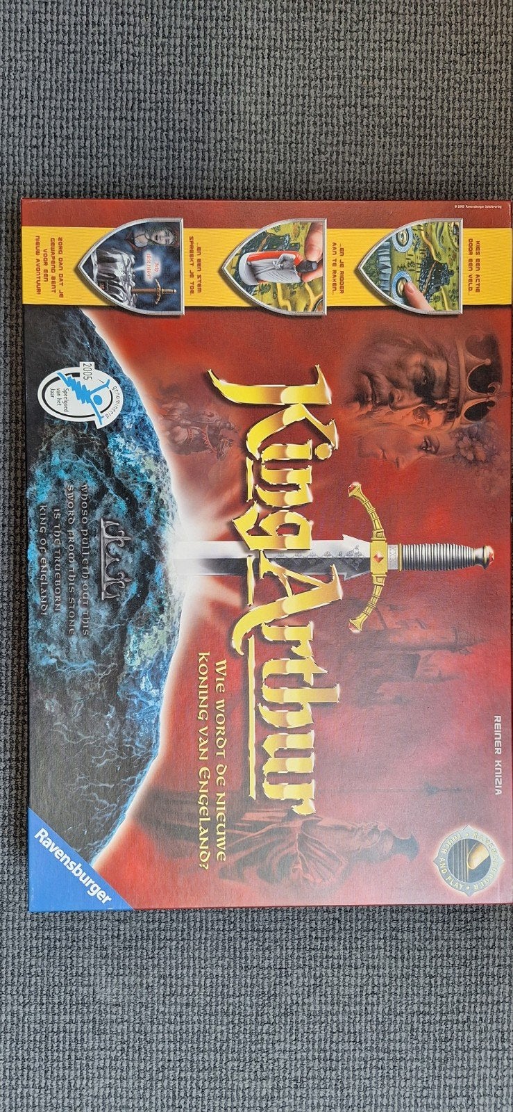 King Arthur Bordspel - Wie wordt de nieuwe koning?, Hobby en Vrije tijd, Gezelschapsspellen | Bordspellen, Drie of vier spelers