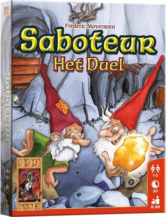 Saboteur; Het Duel, Een of twee spelers, Ophalen of Verzenden, Zo goed als nieuw, 999 Games
