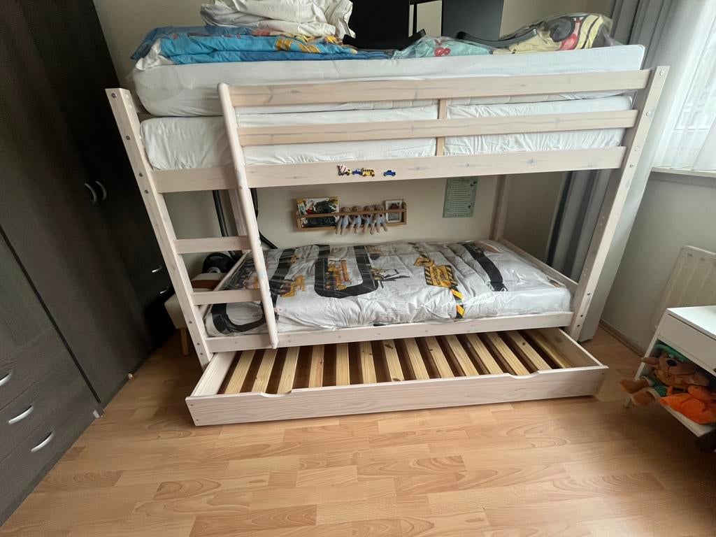 Stapelbed met verrijdbare lade., Ophalen, Zo goed als nieuw, Stapelbed