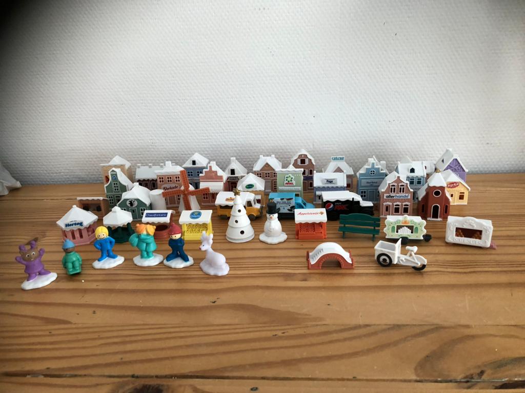 Grote collectie 45 stuks Albert Heijn huisjes en figuren, Albert Heijn, Ophalen of Verzenden