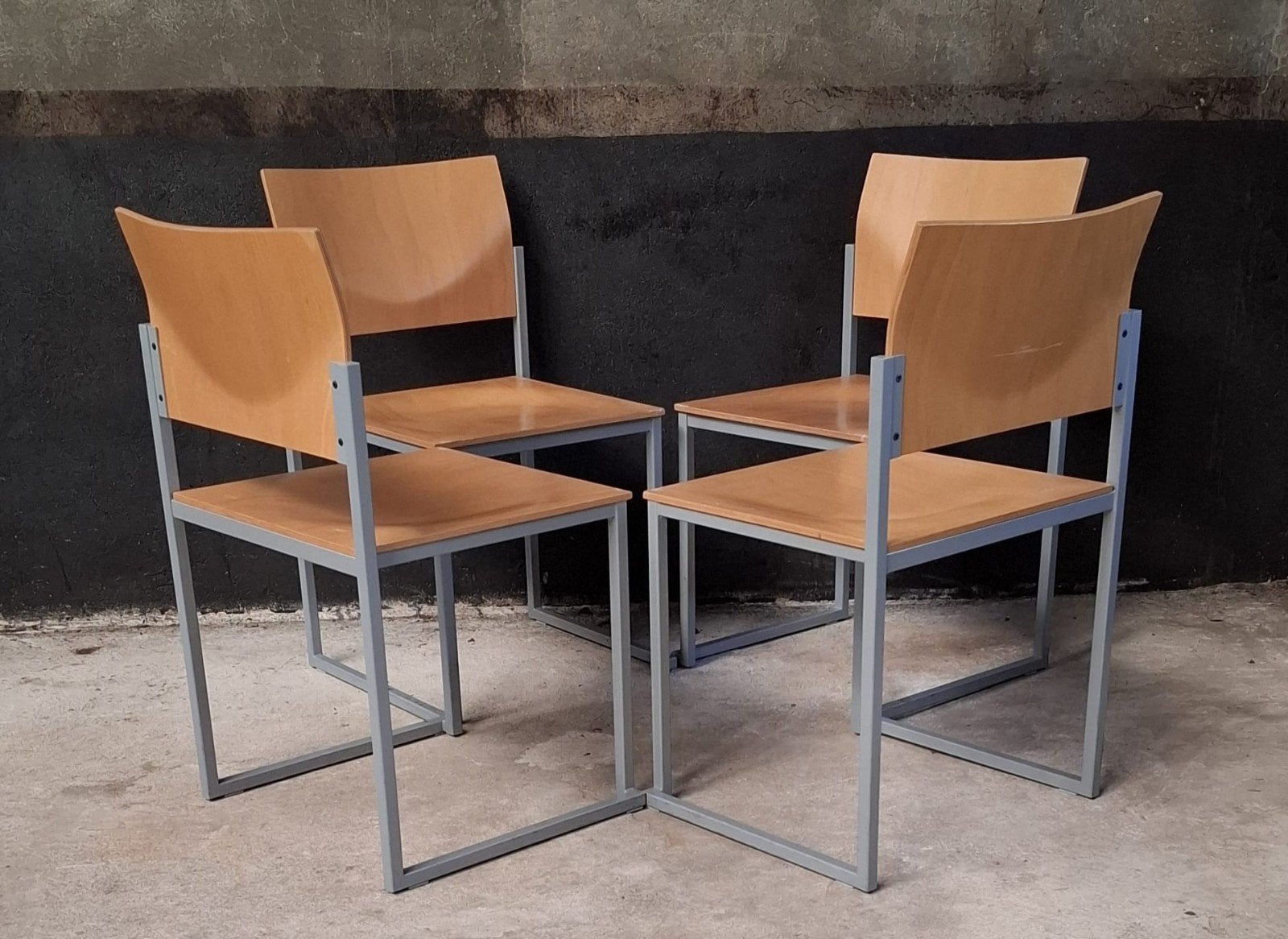 20 x Vepa design stoelen Buisframe kantoor kantine horeca, Blauw, Ophalen of Verzenden, Zo goed als nieuw, Vijf, Zes of meer stoelen