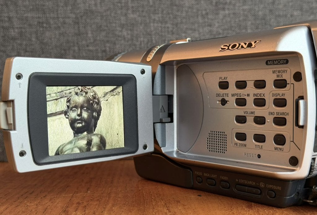 Sony DCR-TRV340E, Digital8, Hi8/Video8, compleet, GETEST!, 20x of meer, Overige soorten, Ophalen of Verzenden, Zo goed als nieuw