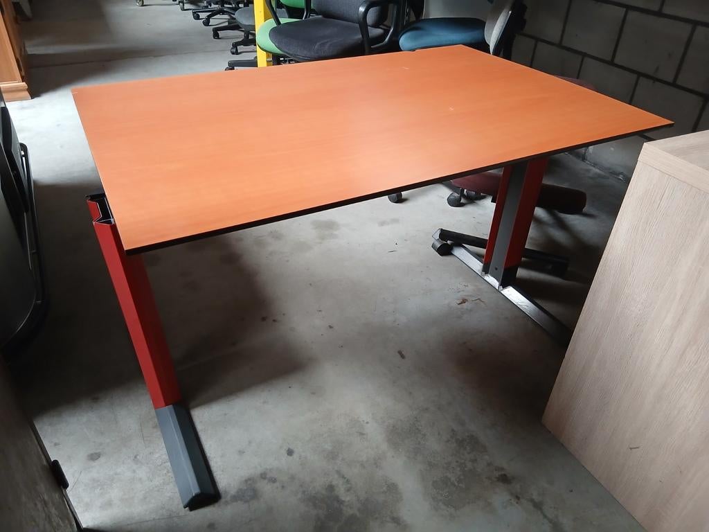 (0514) In hoogte verstelbaar bureau van 120x80 cm, Ophalen, Gebruikt, 120 cm, .