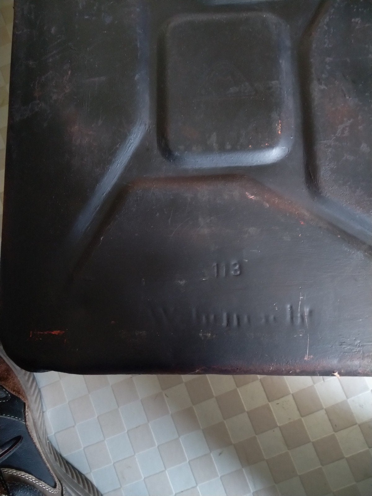 Oude jerrycan - Kraftstoff 20L - Vintage brandstofkan, Ophalen of Verzenden, Duitsland