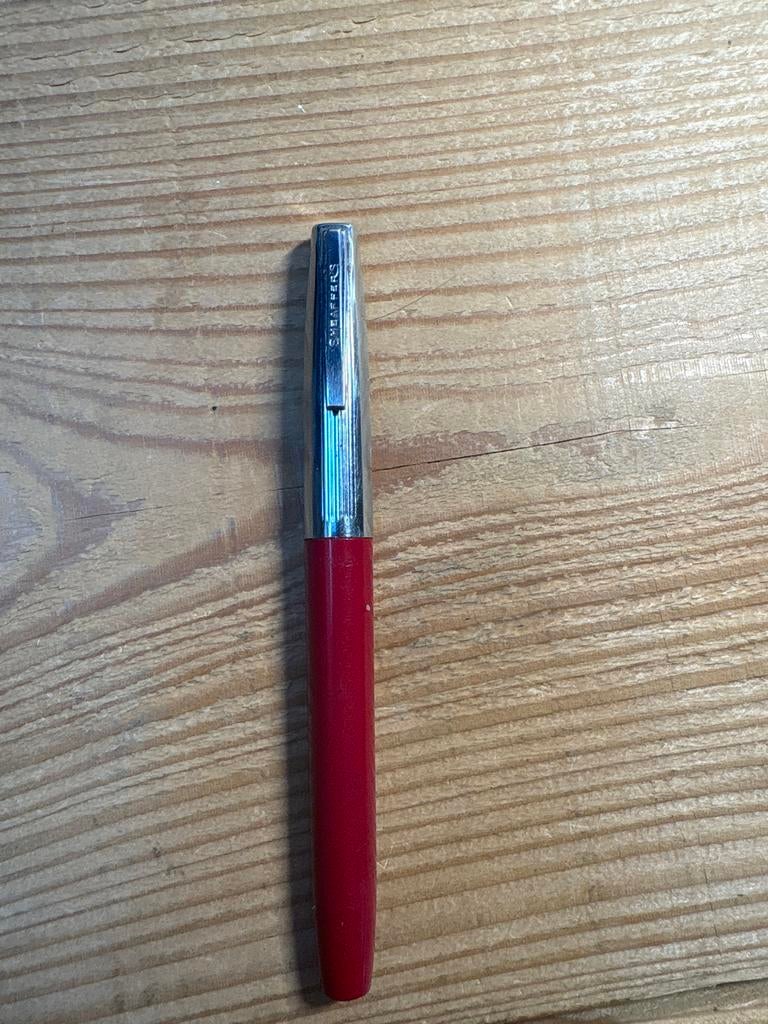 Vintage Sheaffer's Vulpen - Rood met Zilveren Dop, Ophalen of Verzenden, Zo goed als nieuw, Vulpen, Sheaffer