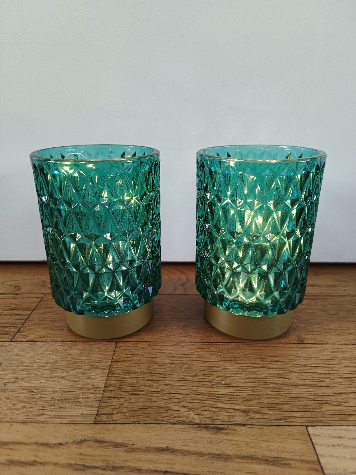 Tafel lampjes, Ophalen of Verzenden, Zo goed als nieuw, Glas