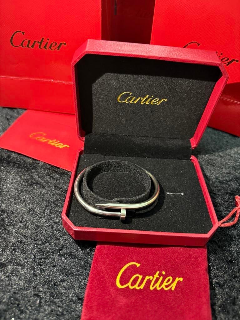 Cartier Juste un Clou Armband Zilver, Sieraden, Tassen en Uiterlijk, Armbanden, Ophalen of Verzenden, Zo goed als nieuw, Zilver
