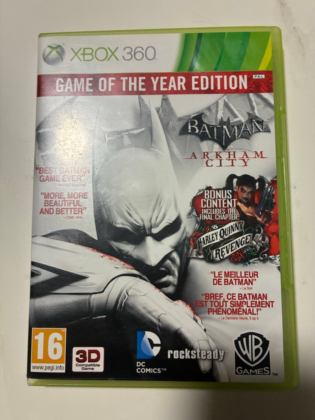 Batman Arkham City Game of the Year Edition Xbox 360, Avontuur en Actie, Gebruikt, 1 speler, Ophalen of Verzenden