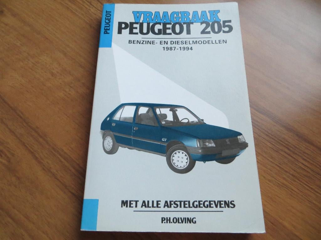 Vraagbaak Peugeot 205 benzine, 205 diesel 1987-1994 320 blz, Ophalen of Verzenden