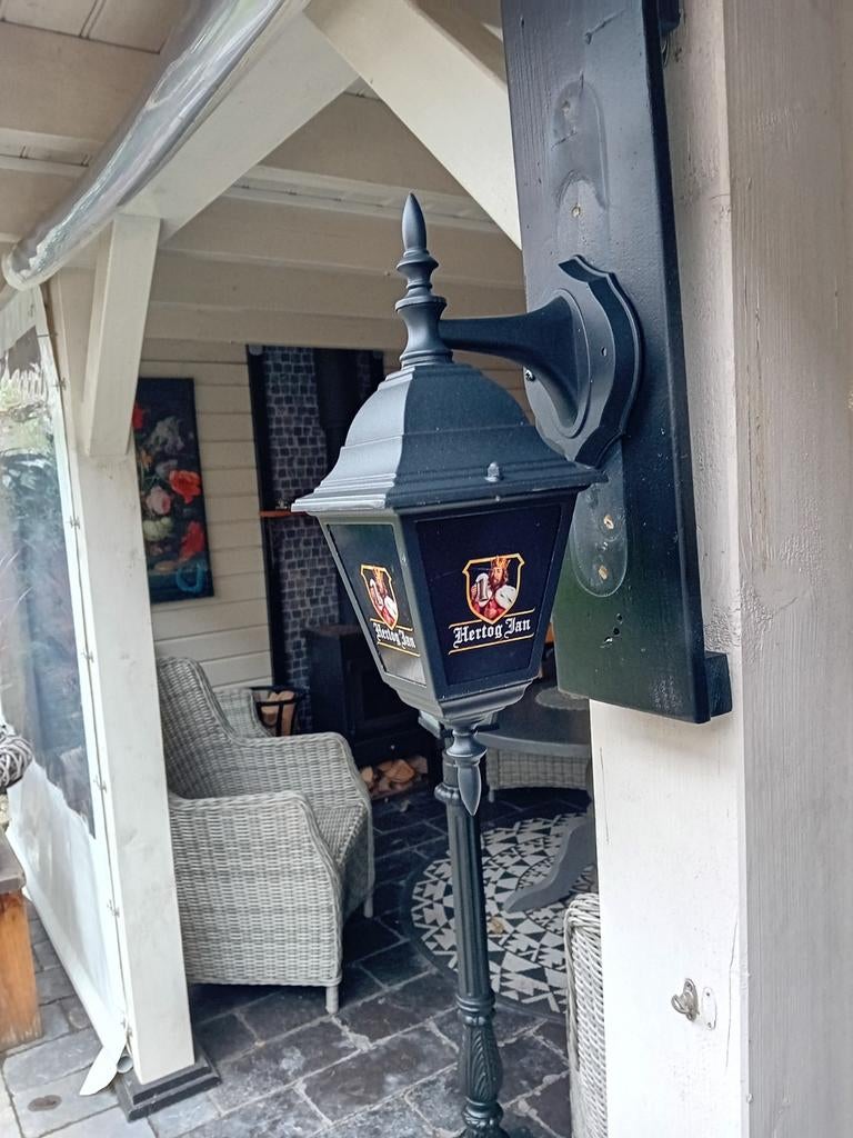 Leuke Hertog-Jan lantaarn leuk voor in de mancave, Verzamelen, Biermerken, Ophalen of Verzenden, Reclamebord, Plaat of Schild