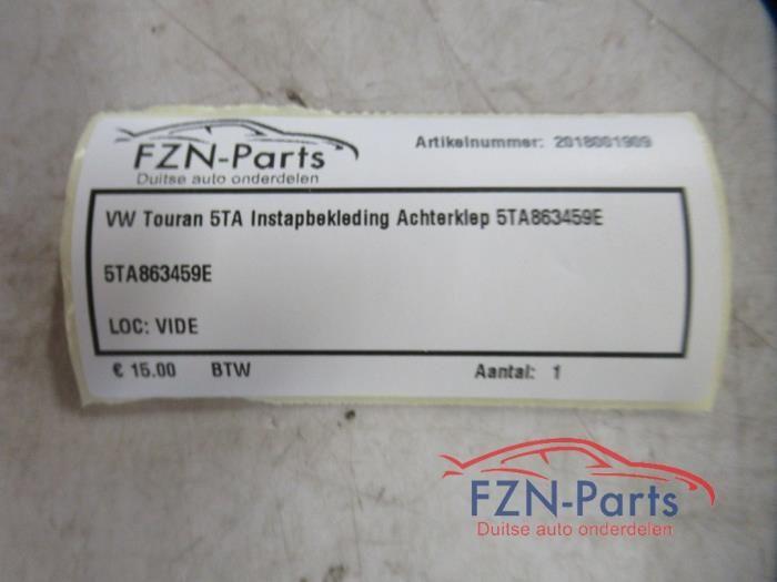 VW Touran 5TA Instapbekleding Achterklep, Auto-onderdelen, Interieur en Bekleding, Gebruikt, Ophalen of Verzenden