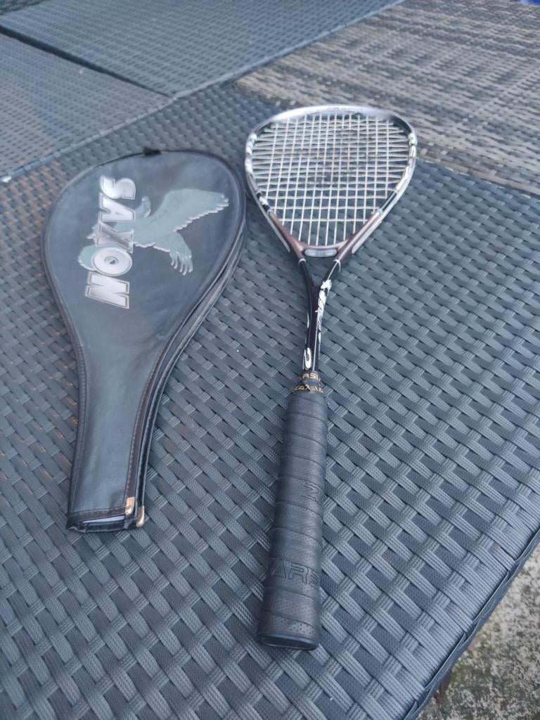 Saxon squash racket met hoes, Met hoes, Saxon, Ophalen of Verzenden, Nvt