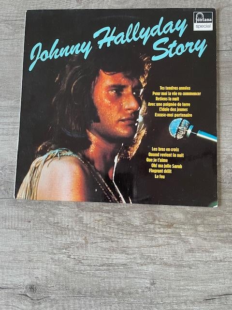 LP Johnny Hallyday - Johnny Hallyday Story - 1972, Cd's en Dvd's, Vinyl | Rock, Zo goed als nieuw, Poprock, 12 inch, Ophalen of Verzenden
