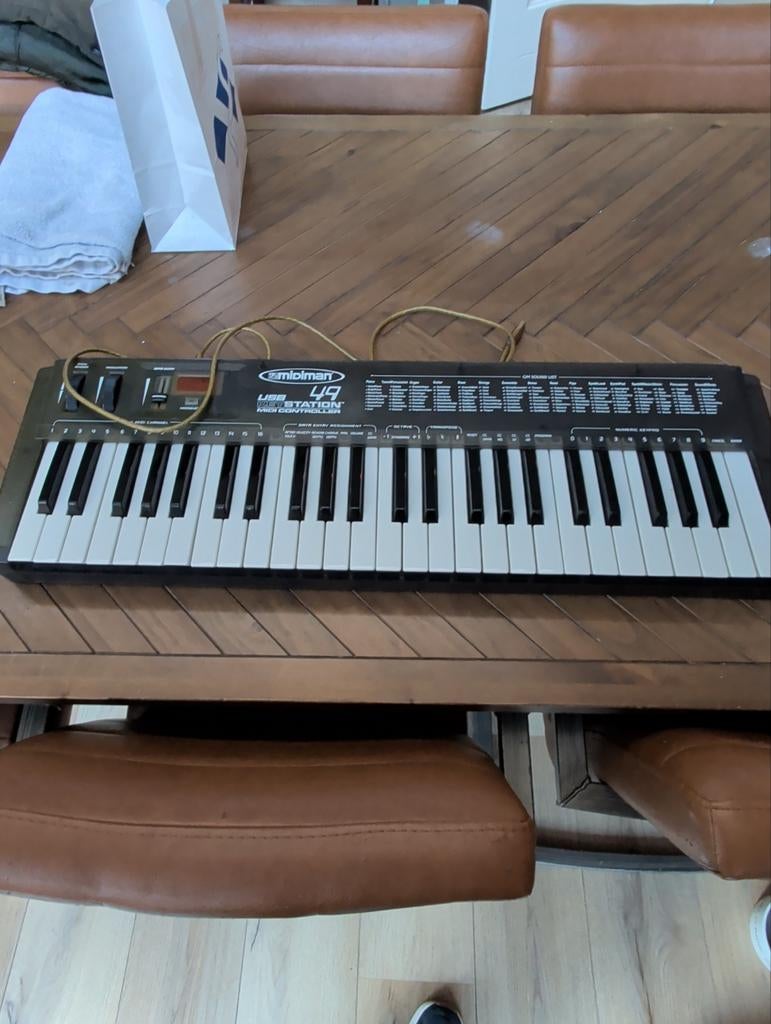 Midiman USB Key Station 49 Toetsen MIDI Keyboard, Gebruikt, Midi-aansluiting, Ophalen, 49 toetsen