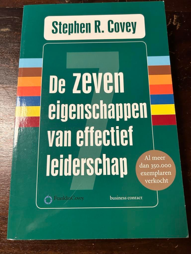 De zeven eigenschappen van effectief leiderschap - Covey, Boeken, Ophalen of Verzenden, Zo goed als nieuw, Management