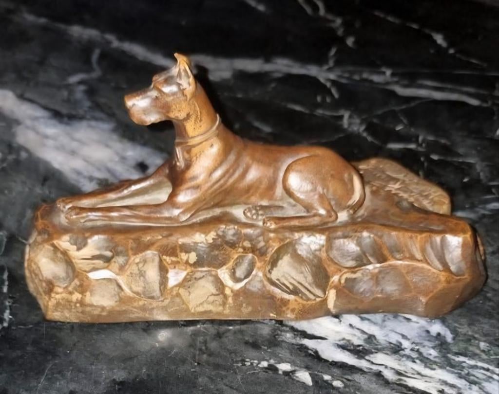Duitse dog brons, Ophalen of Verzenden