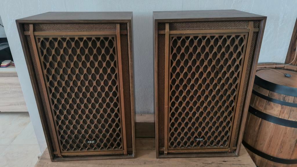 Akai sw-136, Ophalen of Verzenden, Minder dan 60 watt, Front, Rear of Stereo speakers, Overige merken