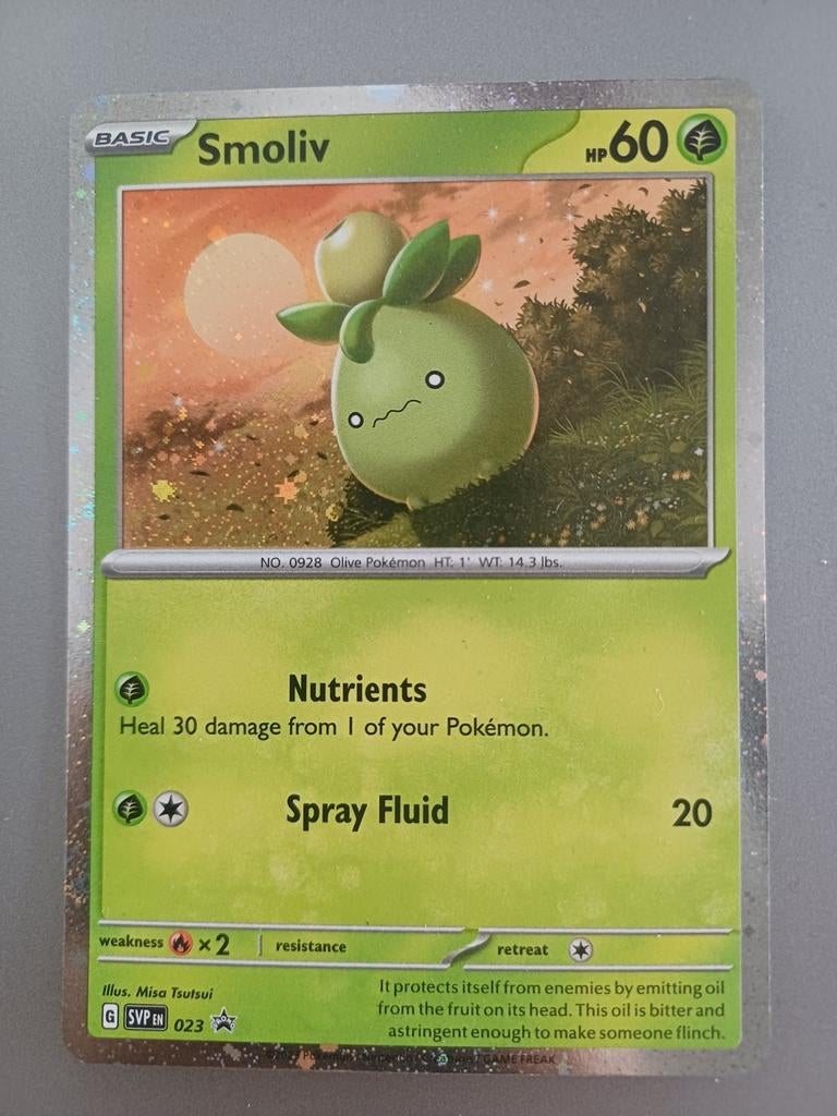 Smoliv Promo 023 - Pokémonkaart, Ophalen of Verzenden, Zo goed als nieuw, Losse kaart