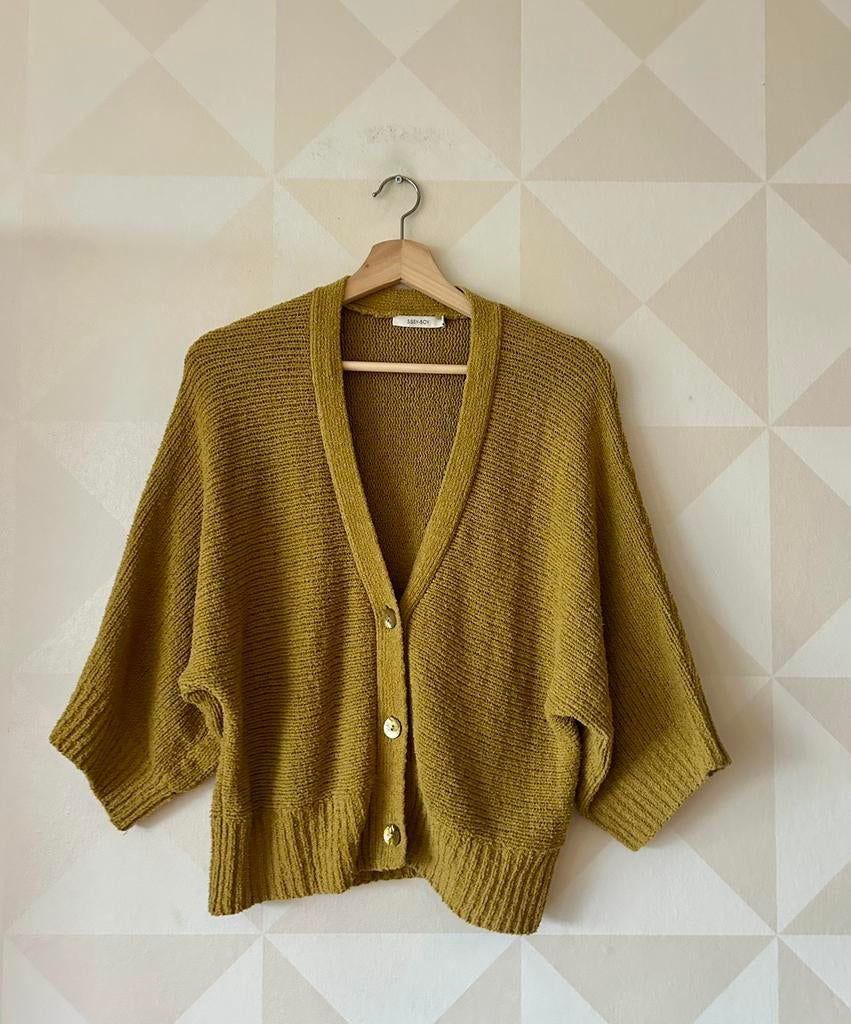 Sissy Boy vest oversized groen geel M/38 zgan, Ophalen of Verzenden, Zo goed als nieuw, Maat 38/40 (M), Groen