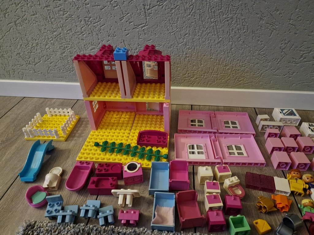 Duplo Poppenhuis, trein, dieren etc, Ophalen of Verzenden, Gebruikt, Duplo
