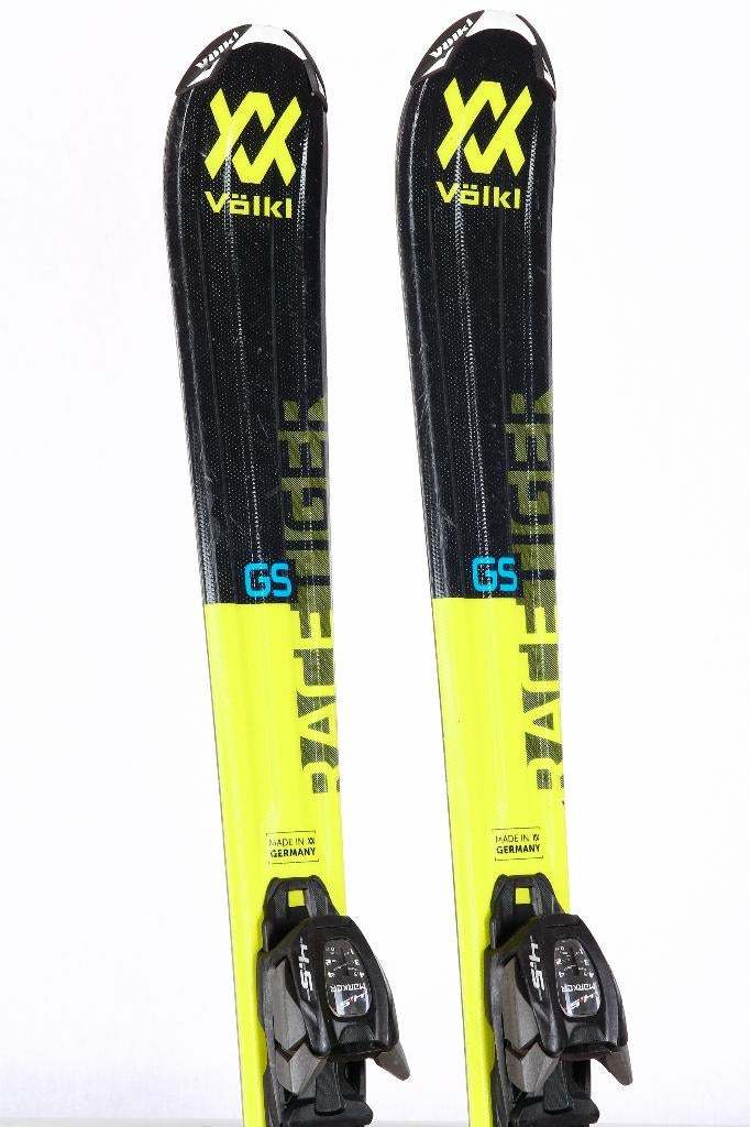 130 kinder ski's VOLKL RACETIGER GS JR, yellow/black, Overige merken, Gebruikt, 100 tot 140 cm, Ophalen of Verzenden