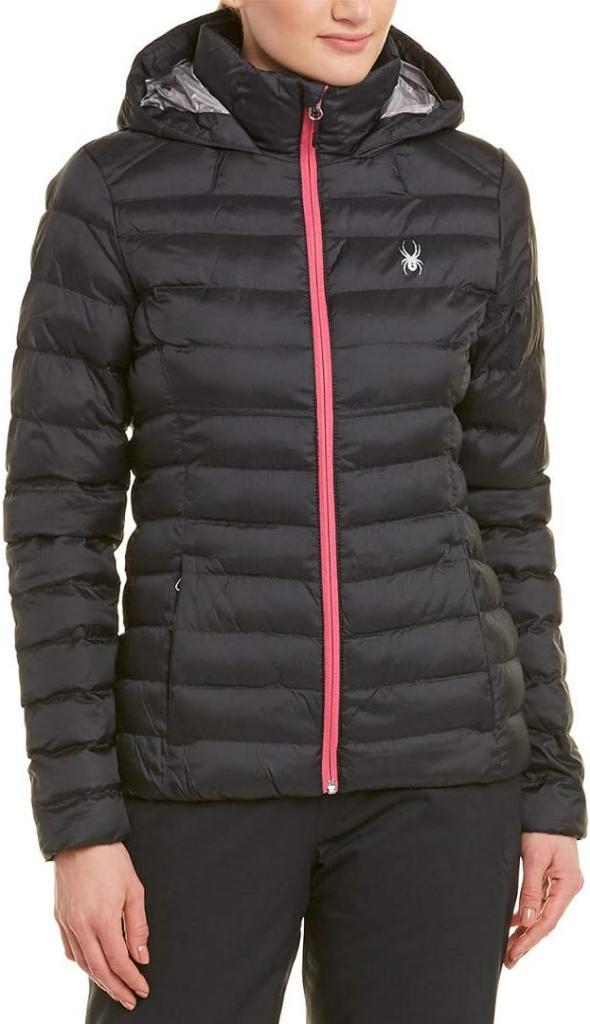 Spyder TRYTON Dames jas met capuchon zwart   XS, S, M, L, XL, Kleding | Dames, Jassen | Winter, Ophalen of Verzenden, Nieuw, Maat 46/48 (XL) of groter