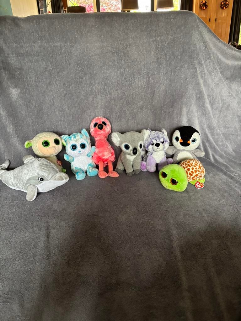 Diverse Ty knuffels dieren van 20 cm, Kinderen en Baby's, Speelgoed | Knuffels en Pluche, Zo goed als nieuw, Overige typen, Ophalen of Verzenden