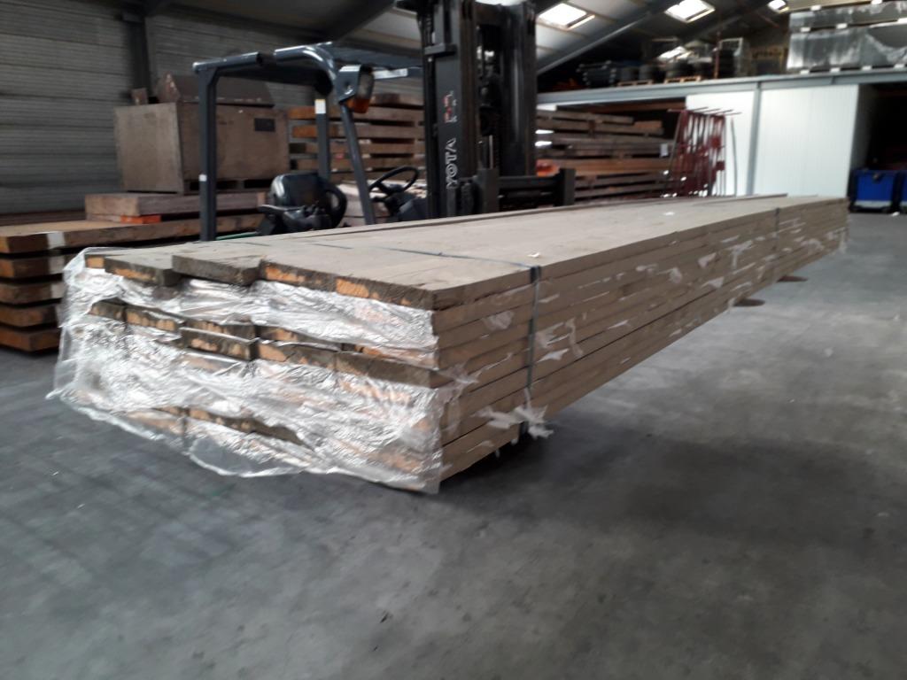 Steigerdelen old look 32x200x5000mm in ral 7006, Ophalen, Palen, Nieuw, Hardhout