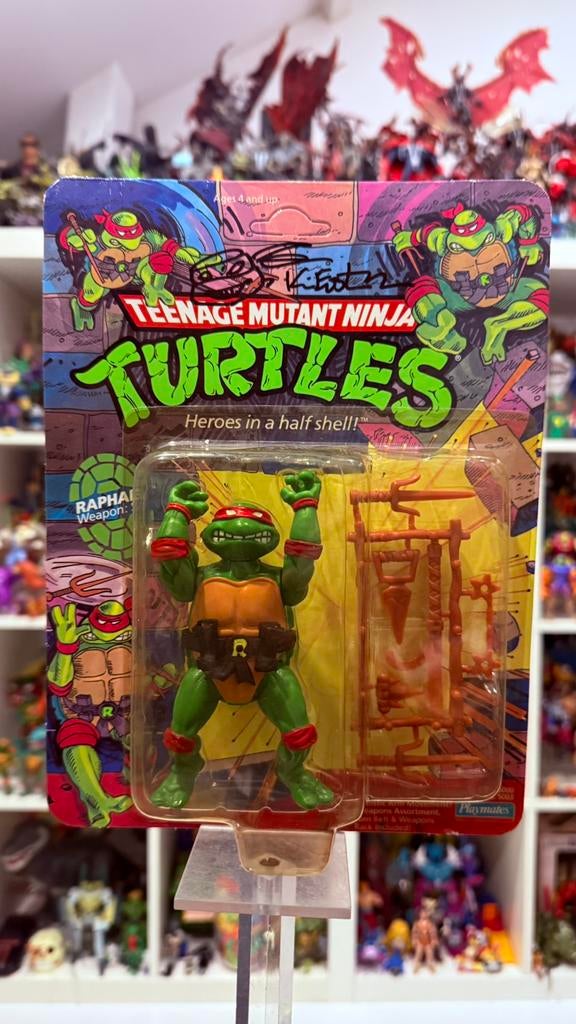 Raphael tmnt moc playmates 1988 unlunched and signed, Ophalen of Verzenden, Nieuw