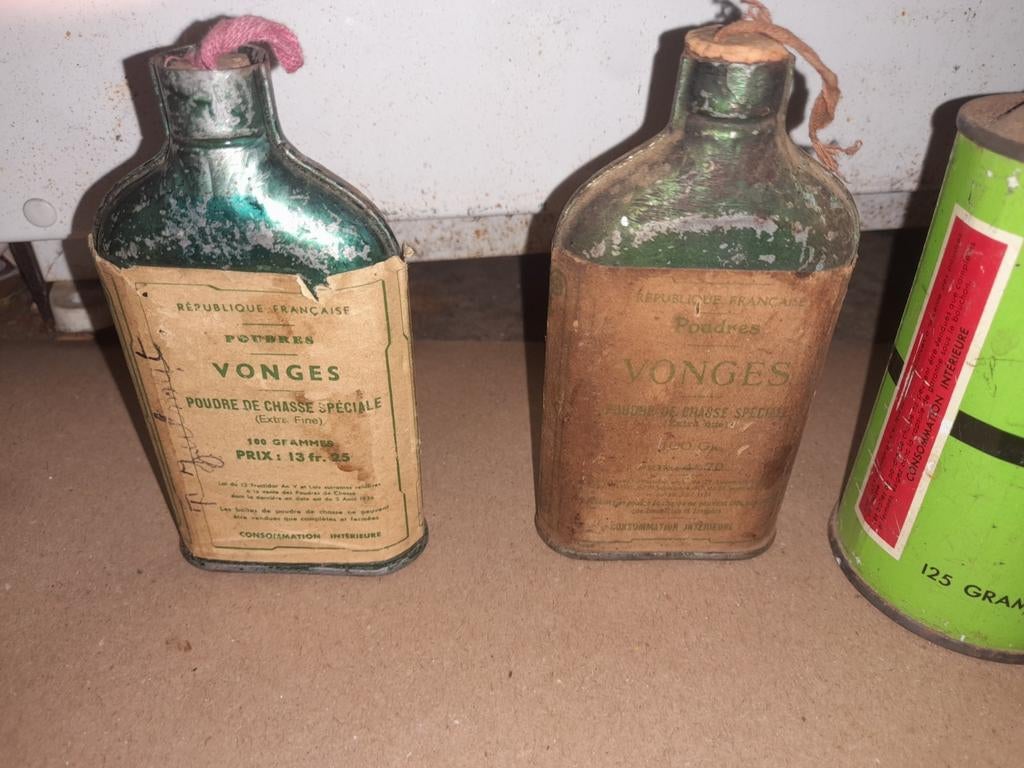 4 Oude Kruit Blikjes, Ophalen of Verzenden