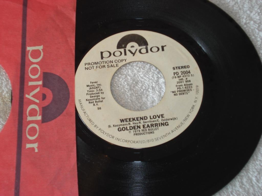 Golden Earring     Promo  Weekend Love  Usa    Orgineel, Ophalen of Verzenden, Zo goed als nieuw, Pop