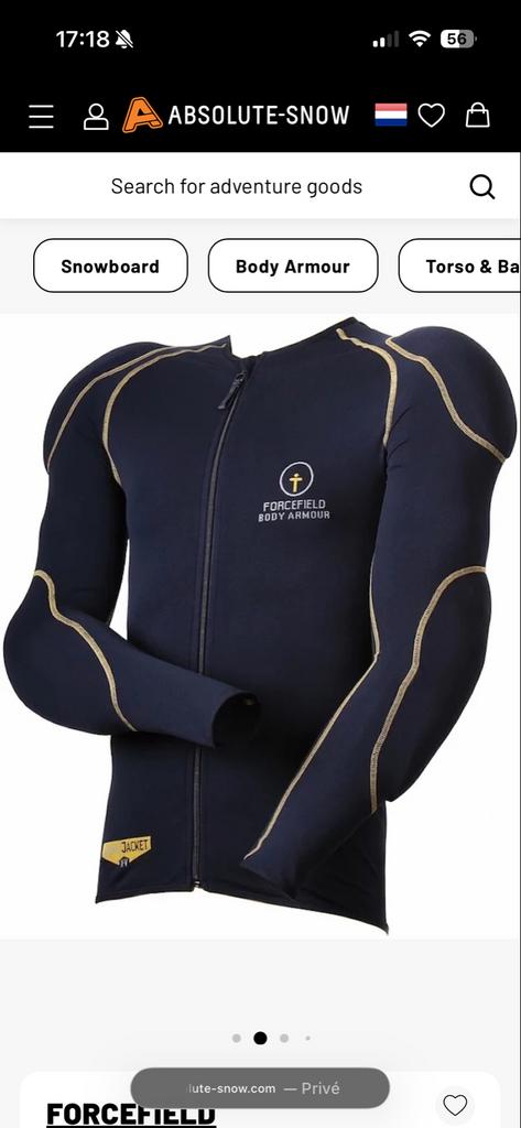 Body Armour / Rugbeschermer Ski/Snowboard, Overige merken, 100 tot 140 cm, Ophalen of Verzenden, Zo goed als nieuw