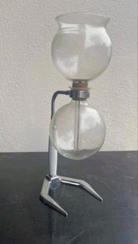 Vintage Glazen Cafetiere Hellem, Antiek en Kunst, Ophalen of Verzenden